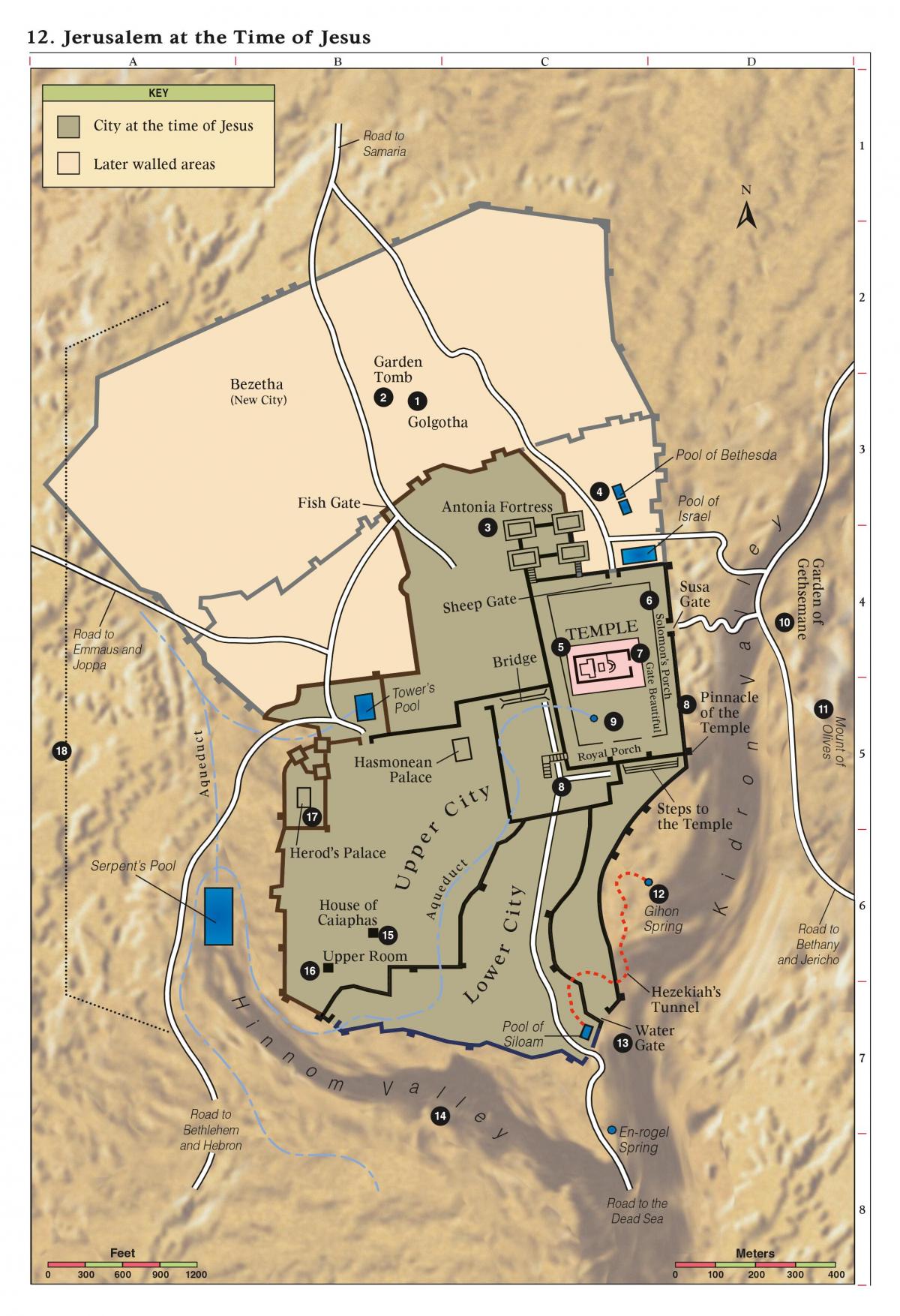 Peta Dari Jerusalem Bible Kali 